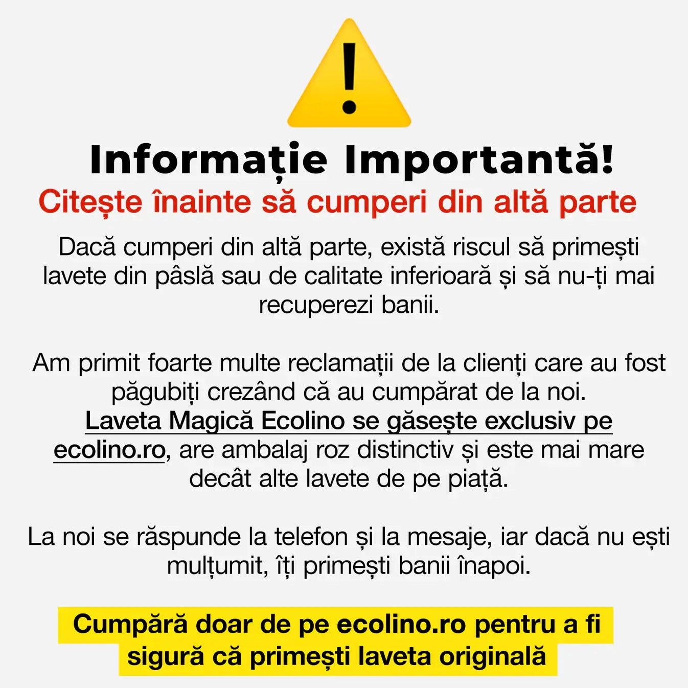Laveta Magica Ecolino (set de 5 bucati)